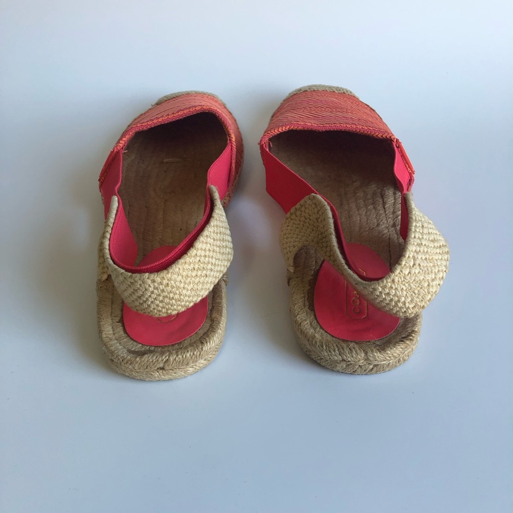 EUC Coach “Rayanne” slingback espadrille sandals W 9.5 - Picture 4 of 7